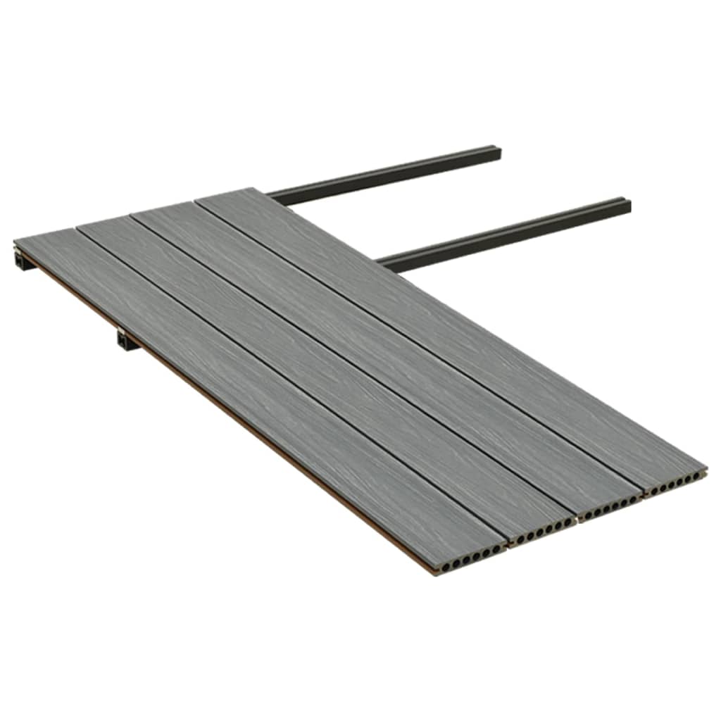 Terrasplanken Met Accessoires Hkc Bruin En Grijs 10 m² 4 m