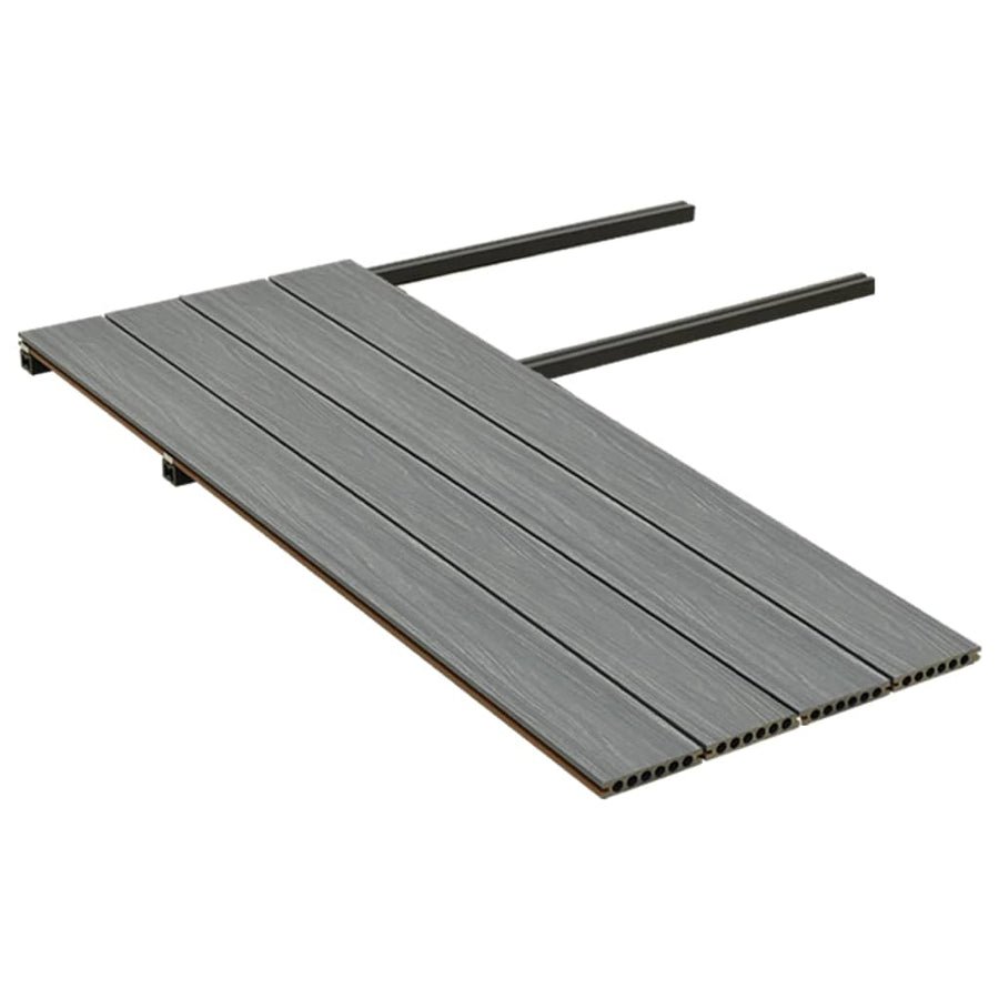 Terrasplanken Met Accessoires Hkc Bruin En Grijs 10 m² 4 m