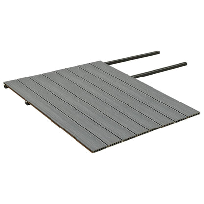 Terrasplanken met accessoires 20 m² 4 m HKC bruin en grijs 20 m² 4 m