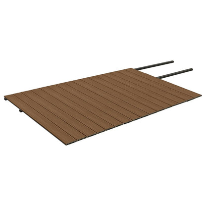 Terrasplanken met accessoires 40 m² 4 m HKC bruin en grijs 40 m² 4 m