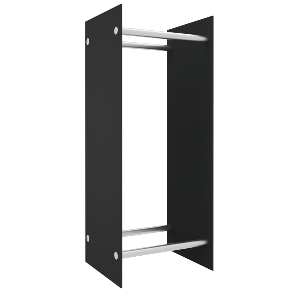 Haardhoutrek Gehard Glas 40 x 35 x 100 cm Zwart