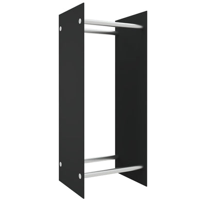 Haardhoutrek Gehard Glas 40 x 35 x 100 cm Zwart