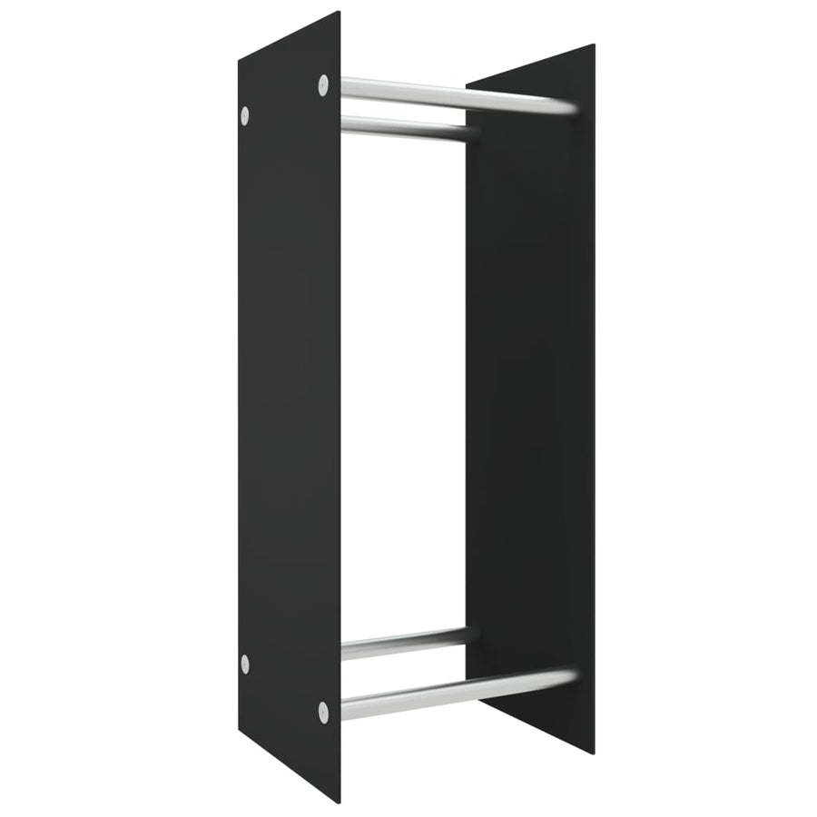 Haardhoutrek Gehard Glas 40 x 35 x 100 cm Zwart