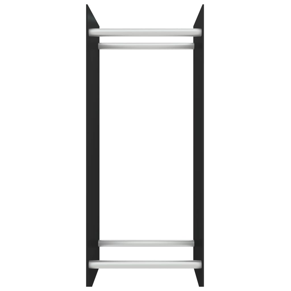 Haardhoutrek Gehard Glas 40 x 35 x 100 cm Zwart