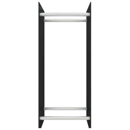 Haardhoutrek Gehard Glas 40 x 35 x 100 cm Zwart