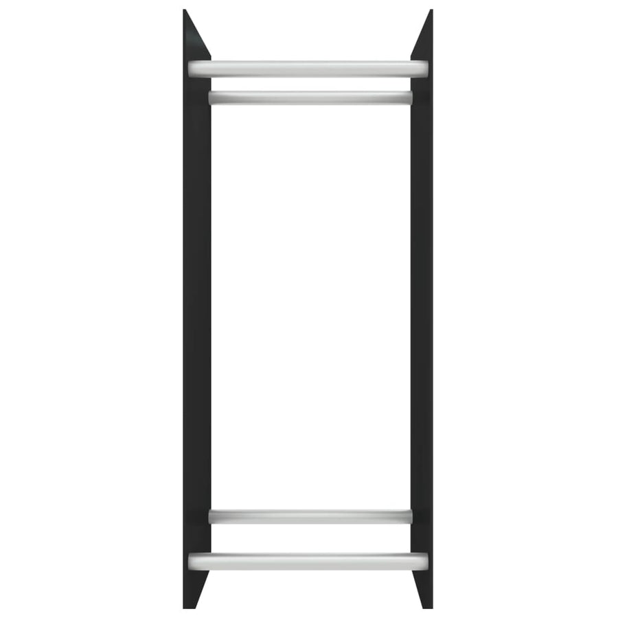 Haardhoutrek Gehard Glas 40 x 35 x 100 cm Zwart