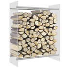 Haardhoutrek 80x35x100 cm gehard glas transparant