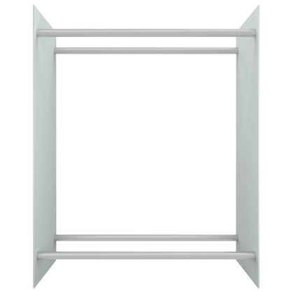 Haardhoutrek Gehard Glas 80 x 35 x 100 cm Wit