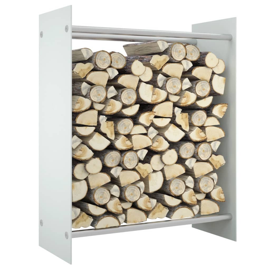 Haardhoutrek Gehard Glas 80 x 35 x 100 cm Wit