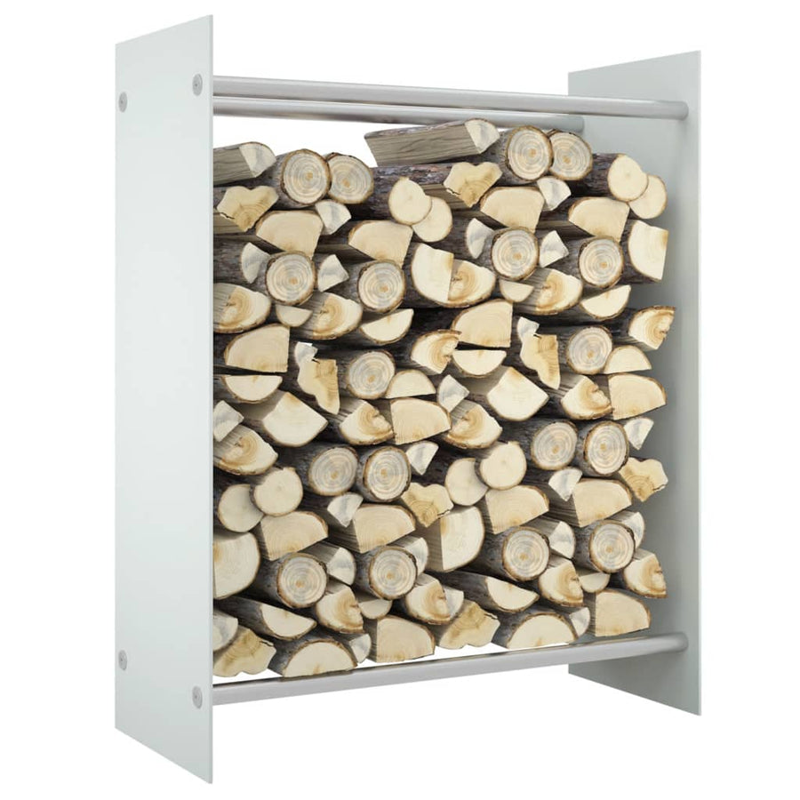 Haardhoutrek Gehard Glas 80 x 35 x 100 cm Wit