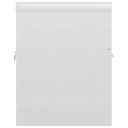 Wastafelkast met ingebouwde wastafel spaanplaat hoogglans wit 41 x 38.5 x 46 cm zonder kraan & afvoer
