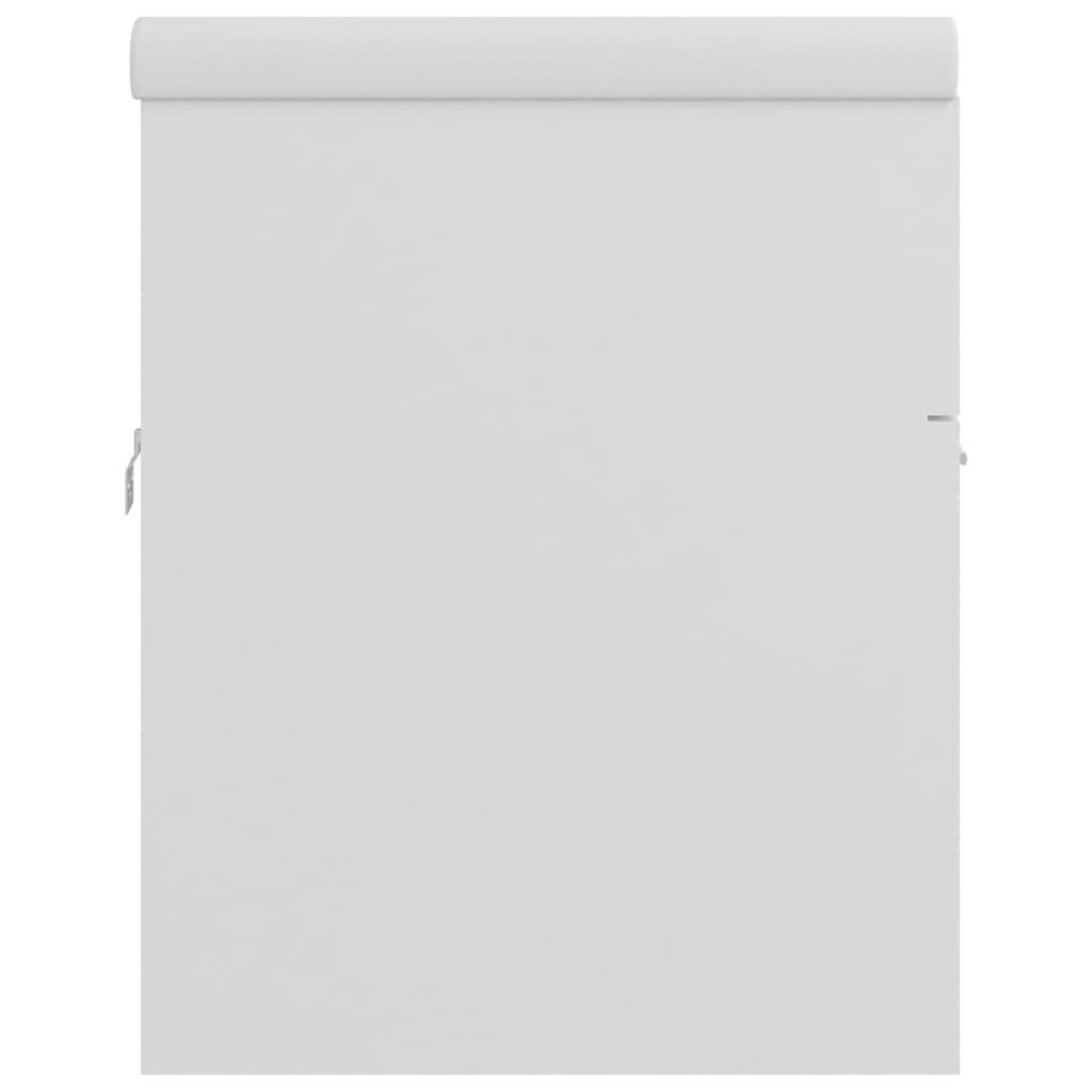 Wastafelkast Met Ingebouwde Wastafel Spaanplaat Wit 80 x 38.5 x 46 cm zonder kraan & afvoer