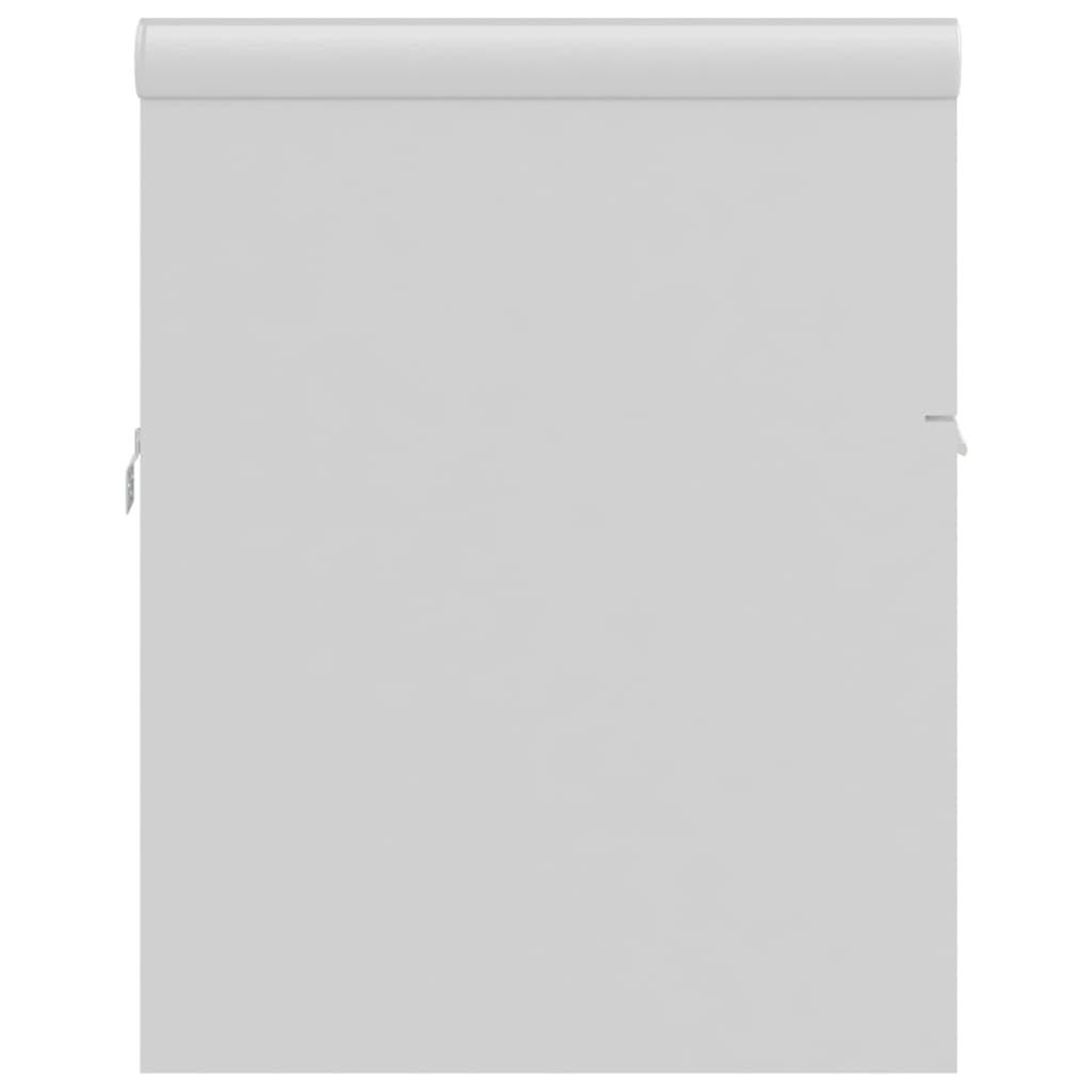 Wastafelkast Met Ingebouwde Wastafel Spaanplaat Wit 90 x 38.5 x 46 cm zonder kraan & afvoer