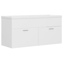 Wastafelkast Met Ingebouwde Wastafel Spaanplaat 1 100 x 38.5 x 46 cm Wit