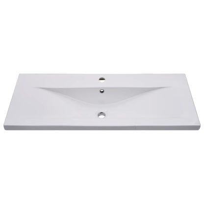 Wastafelkast Met Ingebouwde Wastafel Spaanplaat 1 100 x 38.5 x 46 cm Wit