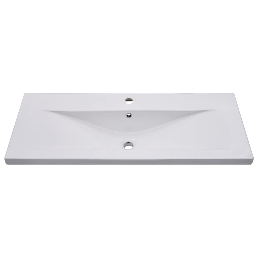 Wastafelkast Met Ingebouwde Wastafel Spaanplaat 1 100 x 38.5 x 46 cm Wit