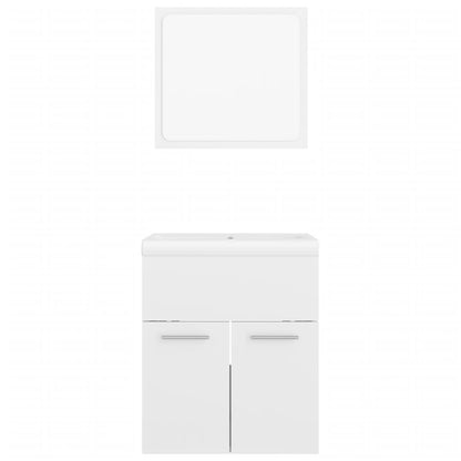 Badkamermeubelset Spaanplaat Hoogglans Wit 41 x 38.5 x 46 cm