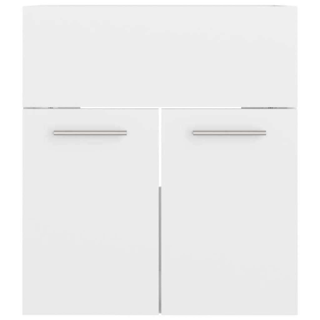 Badkamermeubelset Spaanplaat Hoogglans Wit 41 x 38.5 x 46 cm