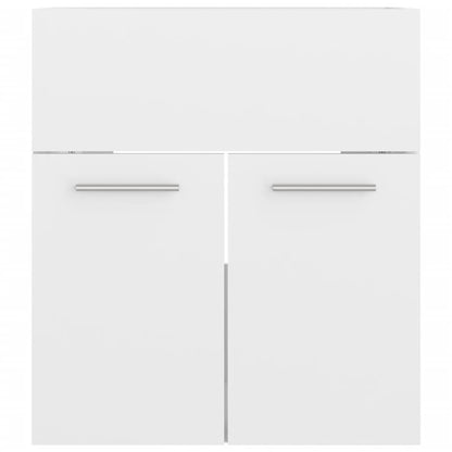Badkamermeubelset Spaanplaat Hoogglans Wit 41 x 38.5 x 46 cm