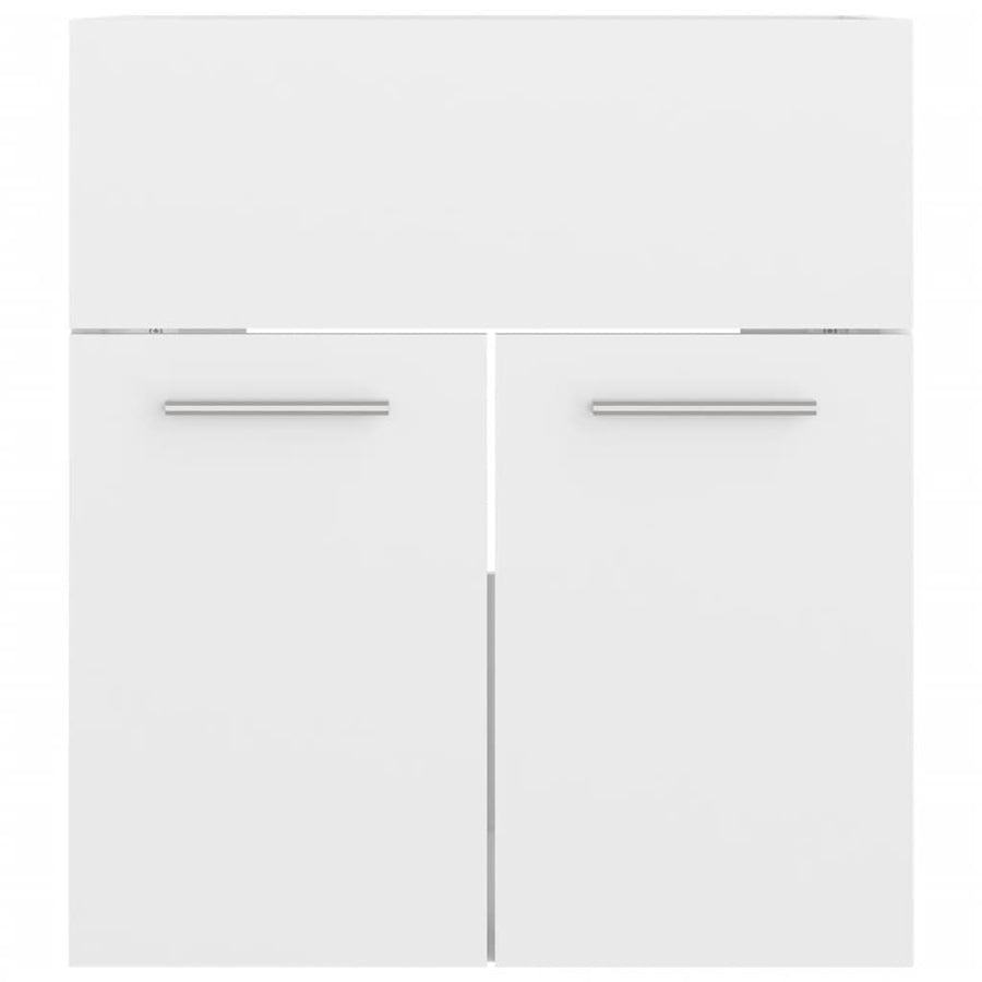 Badkamermeubelset Spaanplaat Hoogglans Wit 41 x 38.5 x 46 cm