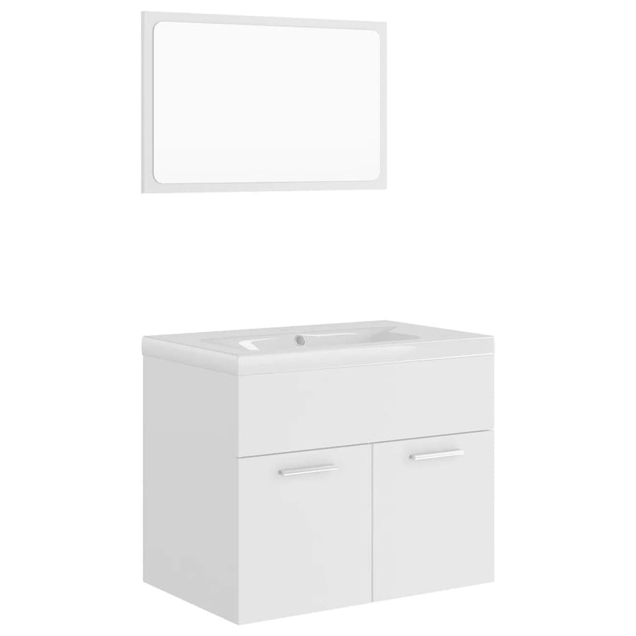 Badkamermeubelset Spaanplaat 60 x 38.5 x 46 cm Wit