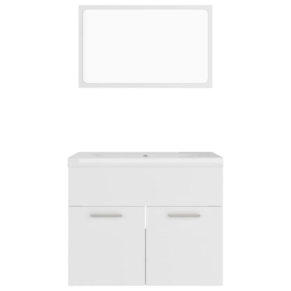 Badkamermeubelset Spaanplaat 60 x 38.5 x 46 cm Wit