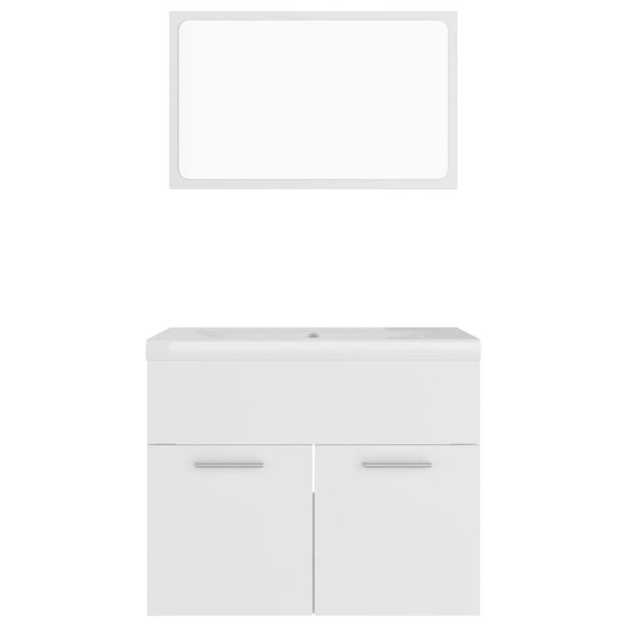 Badkamermeubelset Spaanplaat 60 x 38.5 x 46 cm Wit