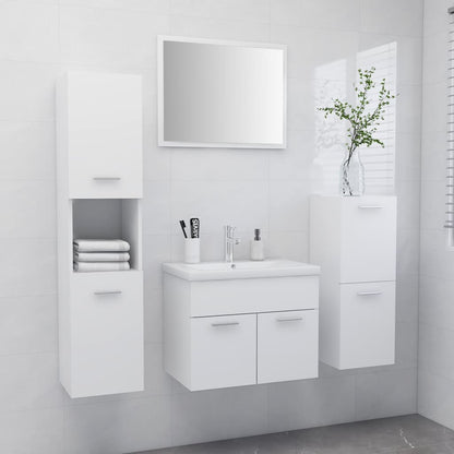 Badkamermeubelset Spaanplaat 60 x 38.5 x 46 cm Wit