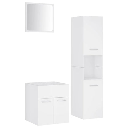 Badkamermeubelset Spaanplaat Wit 41 x 38.5 x 46 cm