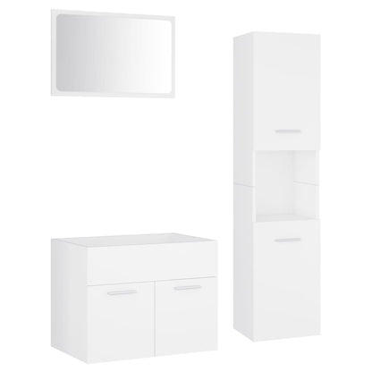 Badkamermeubelset Spaanplaat 60 x 38.5 x 46 cm Wit