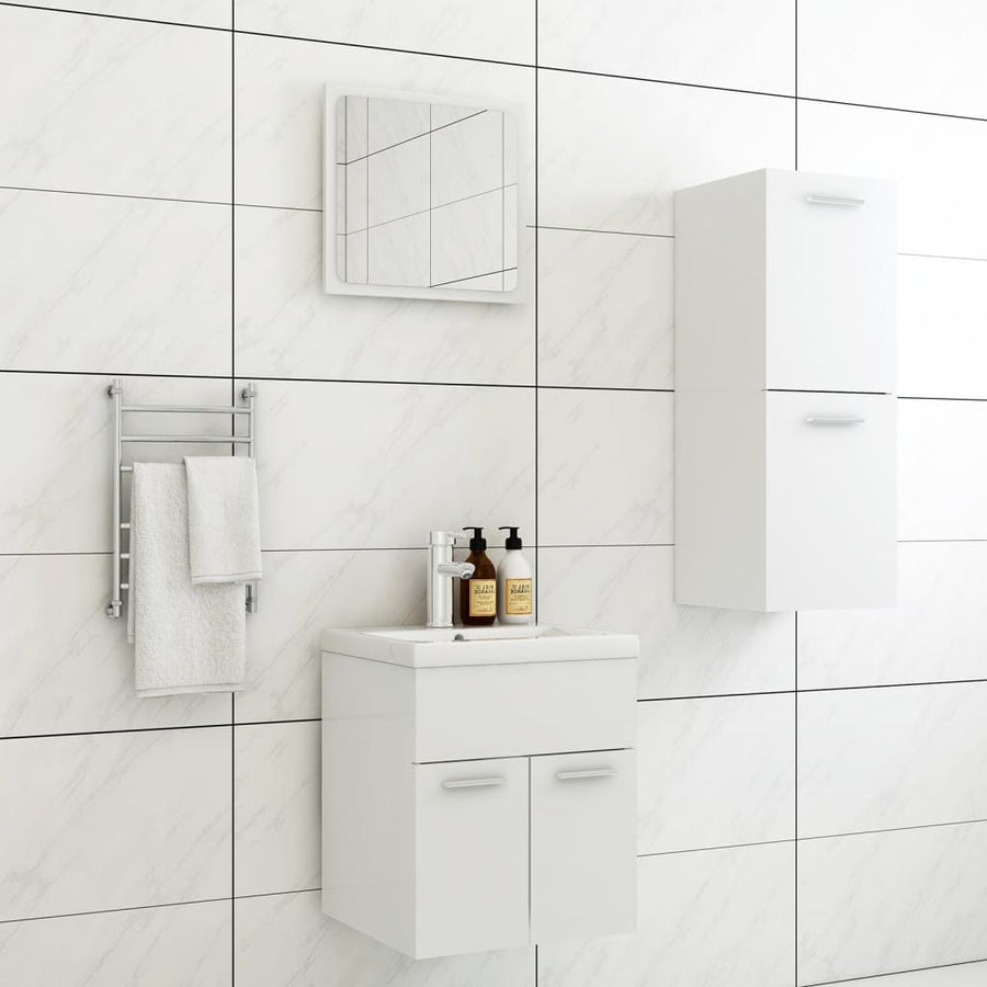 Badkamermeubelset Spaanplaat Wit 41 x 38.5 x 46 cm