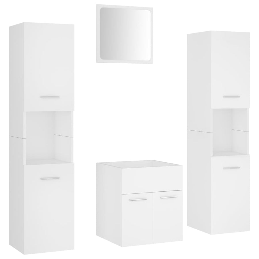 Badkamermeubelset Spaanplaat Wit 41 x 38.5 x 46 cm