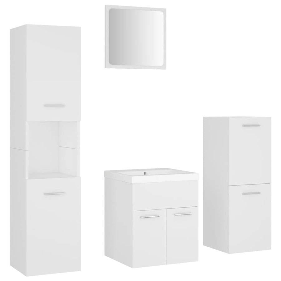 Badkamermeubelset Spaanplaat Wit 41 x 38.5 x 46 cm