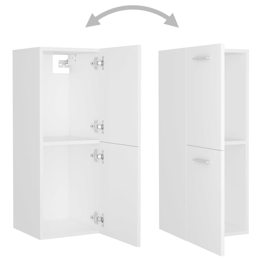 Badkamermeubelset Spaanplaat Wit 41 x 38.5 x 46 cm