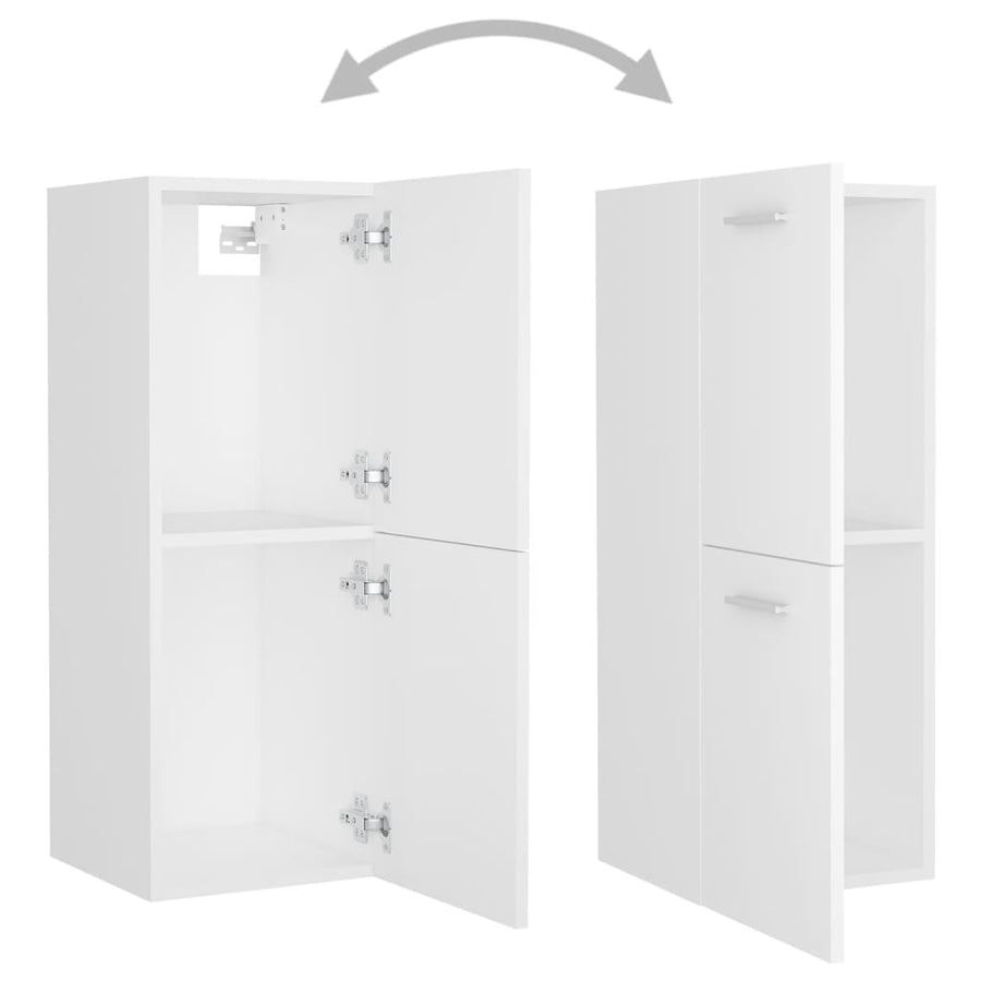 Badkamermeubelset Spaanplaat 60 x 38.5 x 46 cm Wit