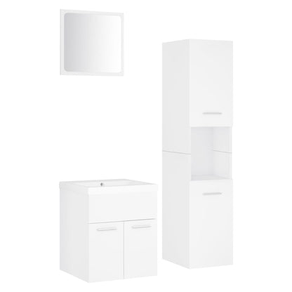 Badkamermeubelset Spaanplaat Wit 41 x 38.5 x 46 cm