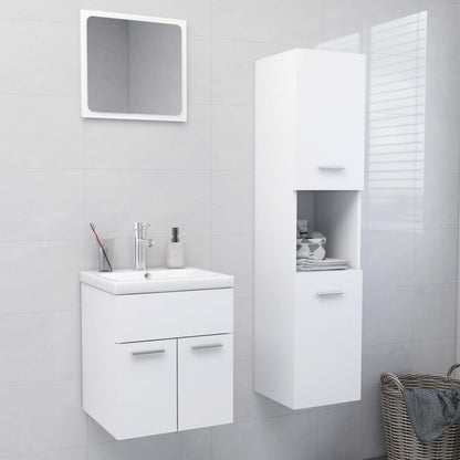 Badkamermeubelset Spaanplaat Wit 41 x 38.5 x 46 cm