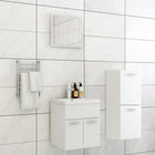 Bathroom furniture set particle board white