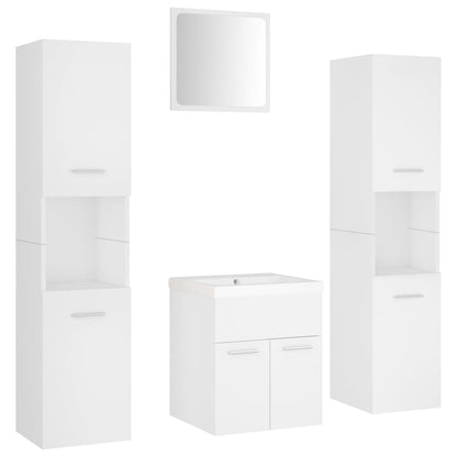 Badkamermeubelset Spaanplaat Wit 41 x 38.5 x 46 cm