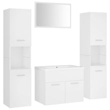 Badkamermeubelset Spaanplaat 60 x 38.5 x 46 cm Wit