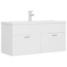 Wastafelkast Met Ingebouwde Wastafel Spaanplaat 1 100 x 38.5 x 46 cm Wit