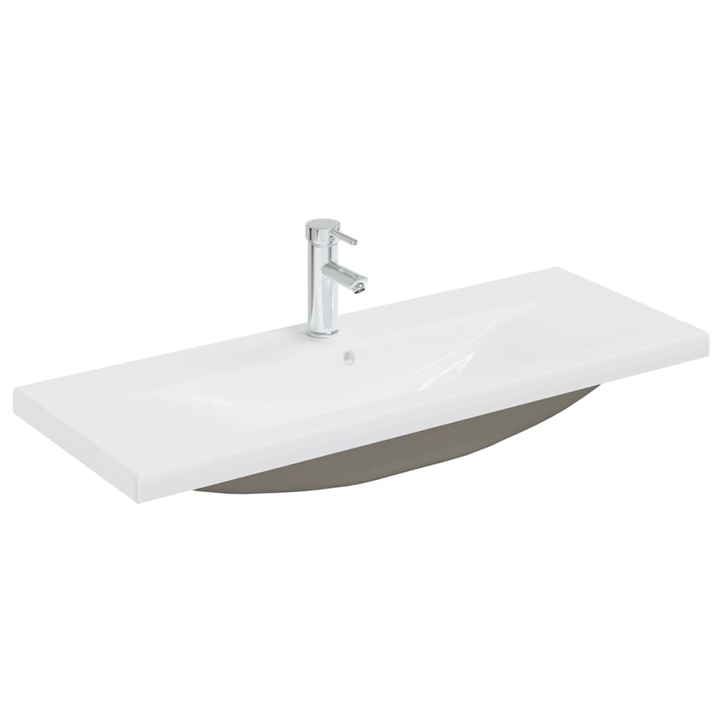 Wastafelkast Met Ingebouwde Wastafel Spaanplaat 1 100 x 38.5 x 46 cm Wit
