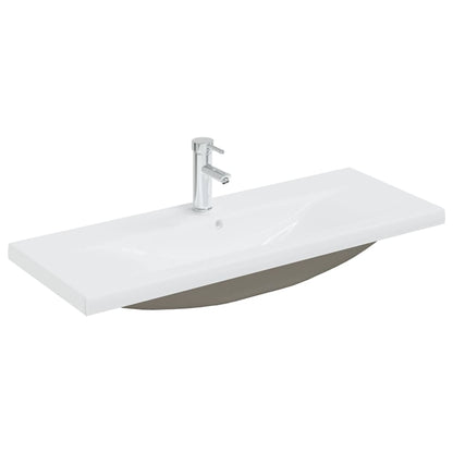 Wastafelkast Met Ingebouwde Wastafel Spaanplaat 1 100 x 38.5 x 46 cm Wit