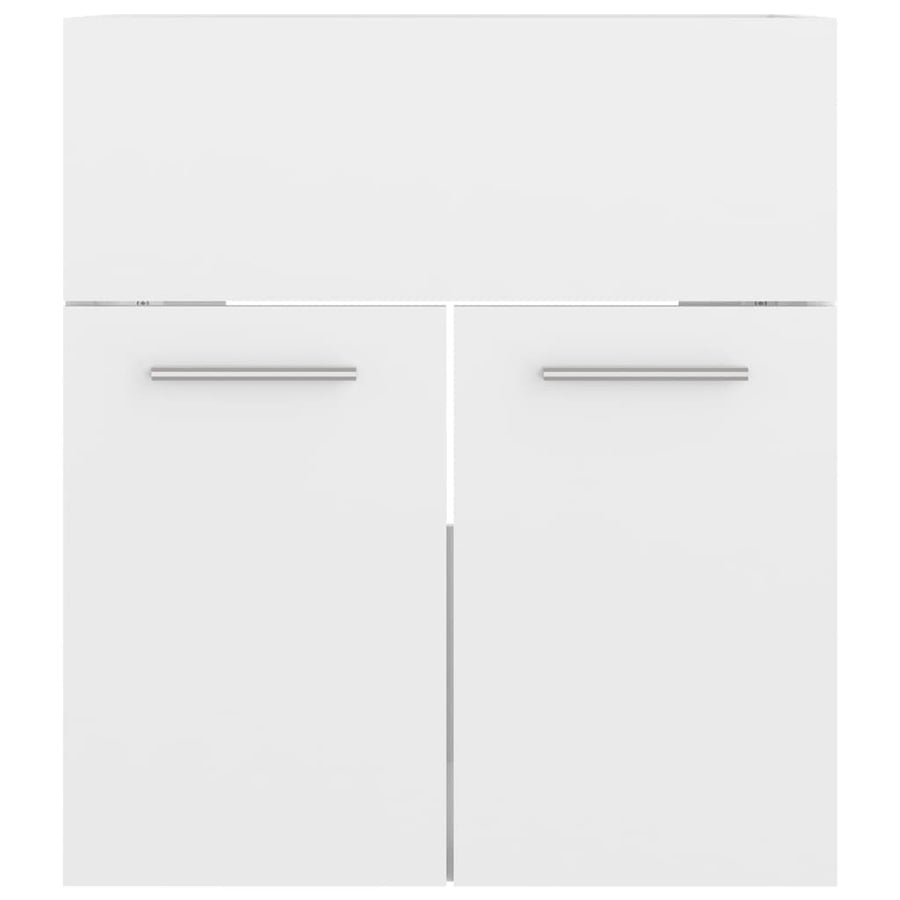 Badkamermeubelset Spaanplaat Hoogglans Wit 41 x 38.5 x 46 cm