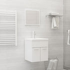 Bathroom furniture set chipboard high gloss white