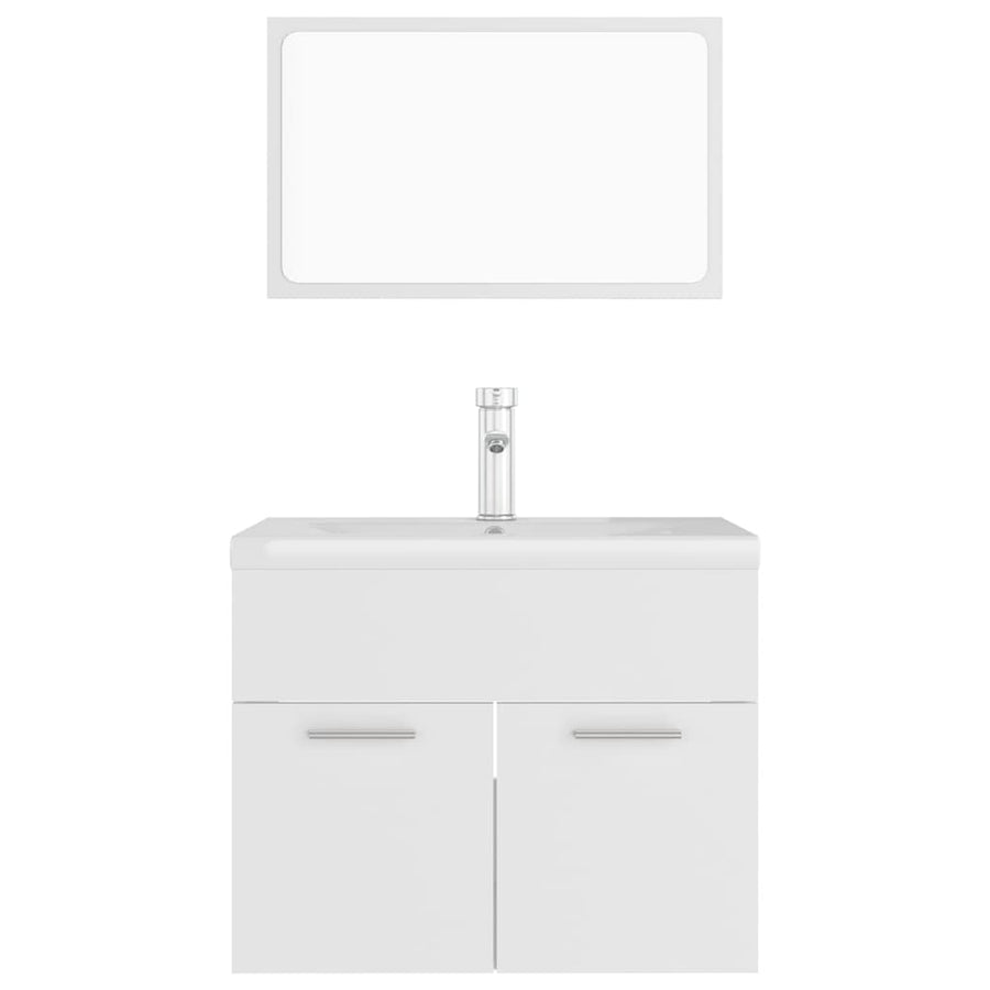 Badkamermeubelset Spaanplaat 60 x 38.5 x 46 cm Wit