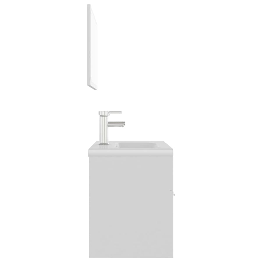Badkamermeubelset Spaanplaat 60 x 38.5 x 46 cm Wit