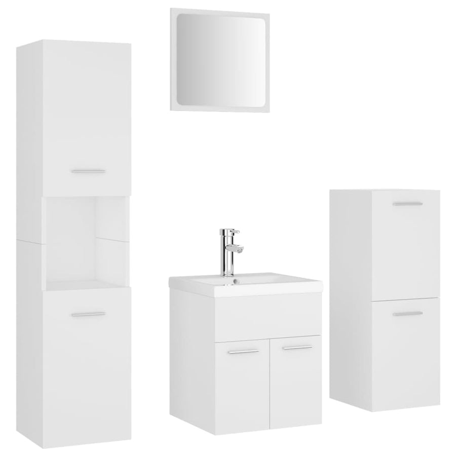 Badkamermeubelset Spaanplaat Wit 41 x 38.5 x 46 cm