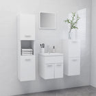 Bathroom furniture set particle board white