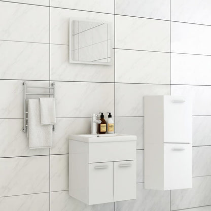 Badkamermeubelset Spaanplaat Wit 41 x 38.5 x 46 cm
